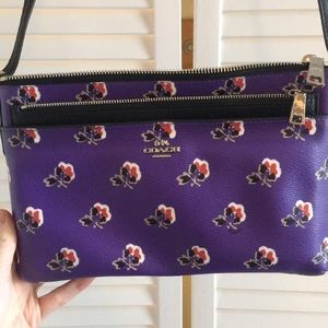 Coach over the shoulder or cross body purse